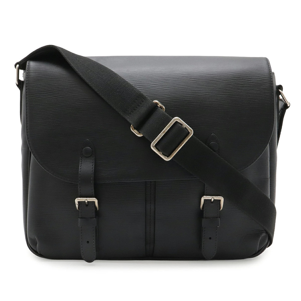 LOUIS VUITTON Epi Christopher Shoulder Bag Leather Noir Black